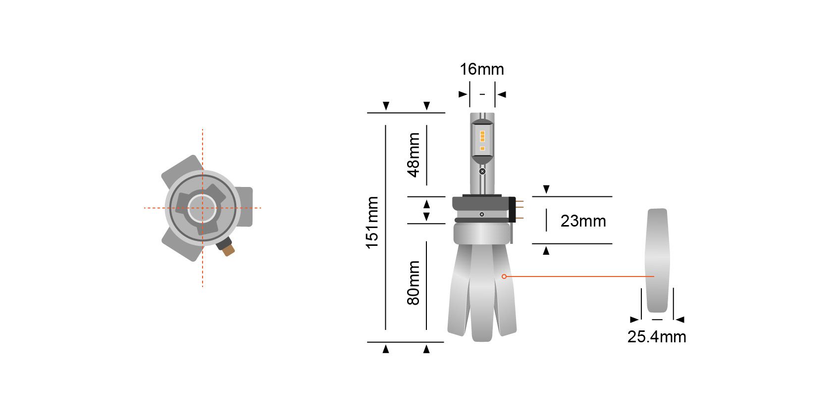 STEDI Copper-Head LED Konvertering Kit H15